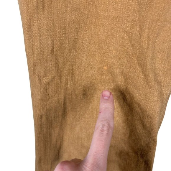 J. Crew 28P Petite 9" Billie Demi Boot Crop Honey Brown Garment Dyed Jean *FLAW - Picture 11 of 12